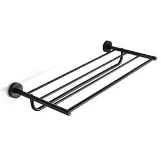 EXTRA polica za ručnike 50x25 cm s držačem ručnika, mat crna | 96 25 55 | KUPAONSKA GALANTERIJA | KAPITAN | CIJENA | PONUDA | DOSTAVA