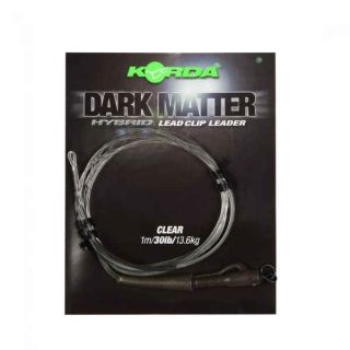 Korda Dark Matter Hybrid Lead Clip Leader Clear KSZ39