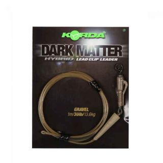 Korda Dark Matter Hybrid Lead Clip Leader Gravel KSZ36