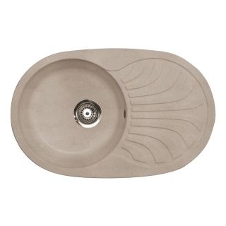 Sudoper bež X VENERA PLUS GRANIT ovalni 78x50x19cm sa sifonom 90mm