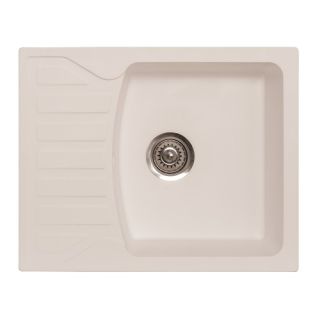 Sudoper bijeli X QUADRO M GRANIT pravokutni 62x50cm sa sifonom 90mm