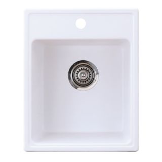 Sudoper bijeli X QUADRO 40 GRANIT s rupom PRAVOKUTNI 40x50cm sa sifonom 90mm