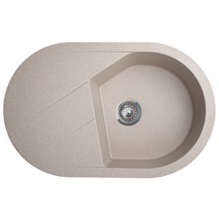 Sudoper bež X VESTA PLUS GRANIT ovalni 78x50x19,5cm sa sifonom 90mm