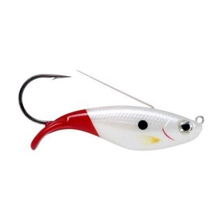 Rapala Weedless Shad, WSD08, PWRT, Pearl White Red Tail RA58 15 409