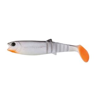 Savage Gear Cannibal Shad, White and Black, 8 cm, 5 g 61848