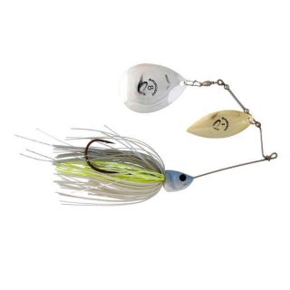 Savage Gear Da'Bush Spinnerbait, Yellow Silver Holo Flame, 16 cm, 32 g 42148
