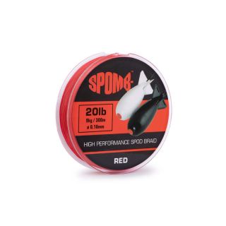 Fox Spomb Braid RED 0.18mm, 300m, 9kg, 20lb DBL001