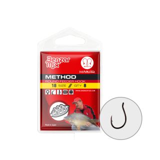 Udice Benzar Mix Round Feeder Hook Black 8pcs