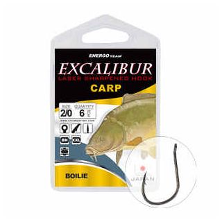 Udice Excalibur, Carp Boilies, Black Nickel, veličina 4, 10/1 47305-004